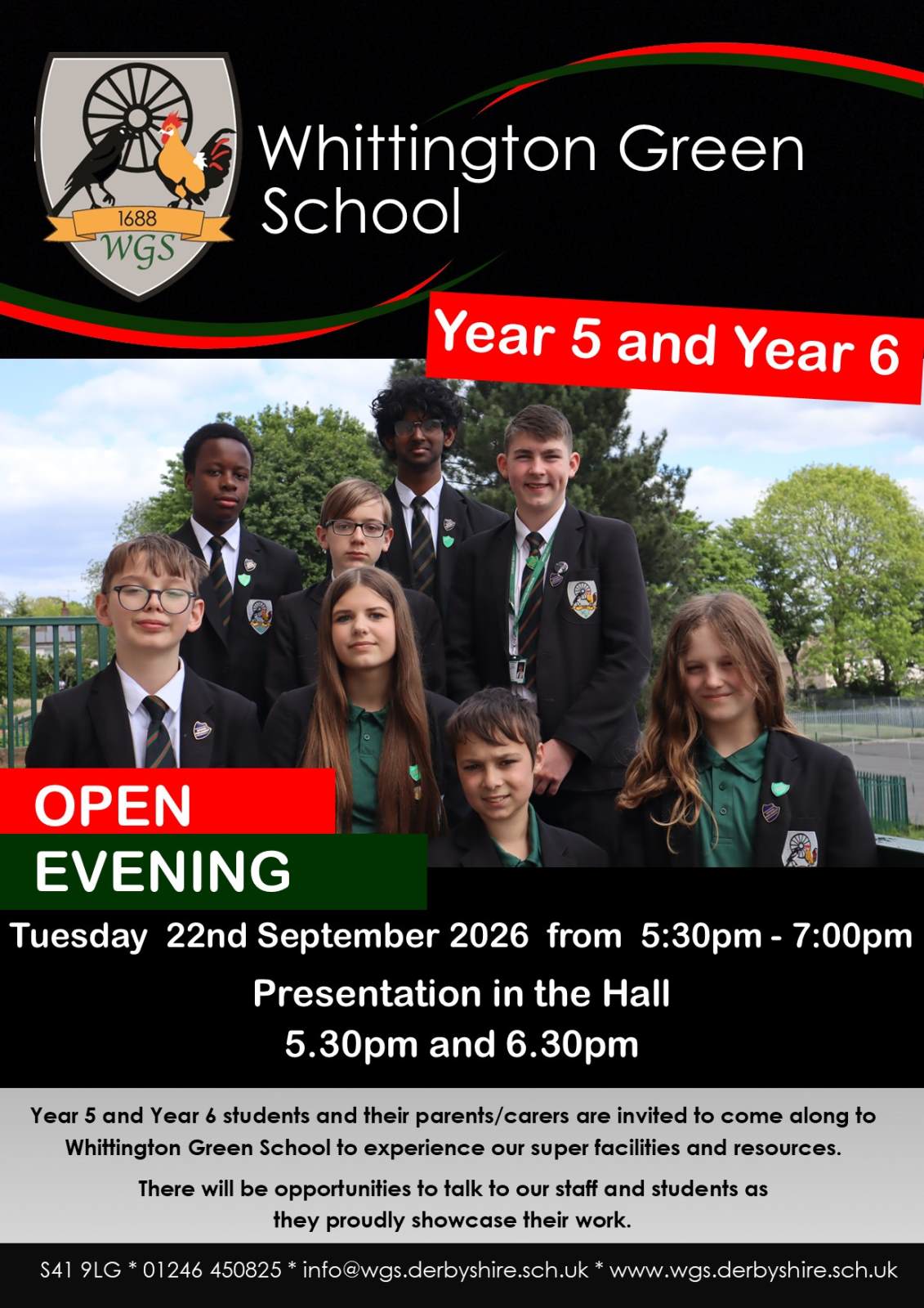 Open Evening - Tuesday 22nd September 2026