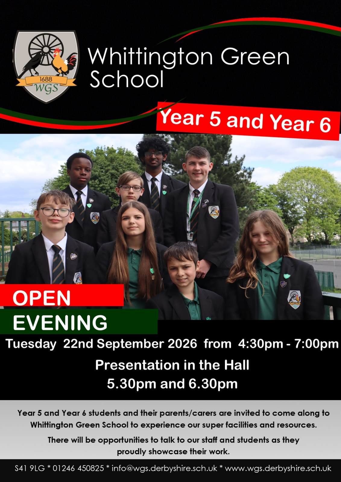 Year 5 and 6 Open Evening - Tuesday 22nd September 2026